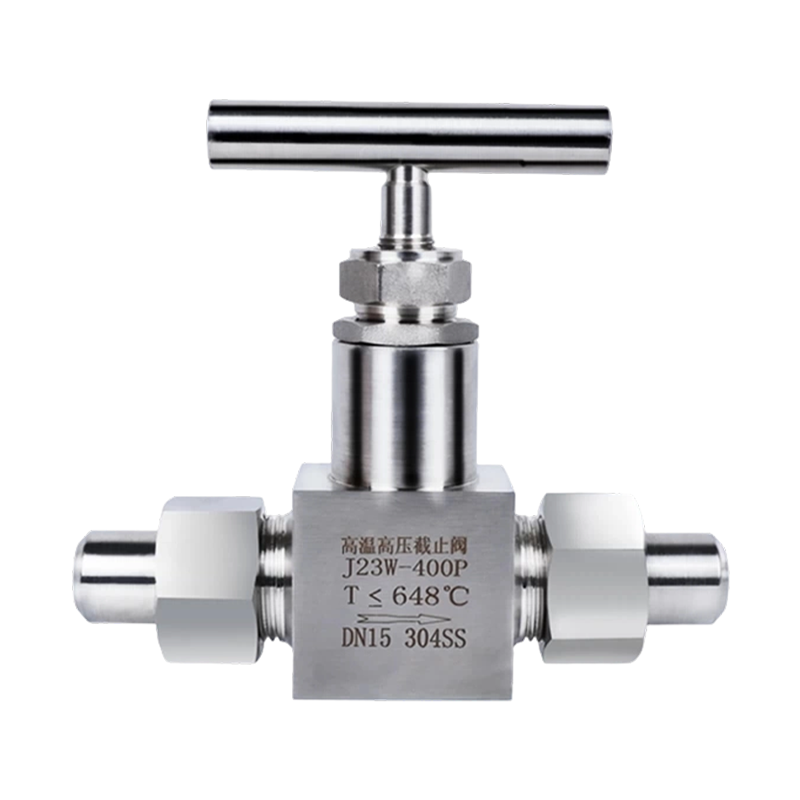 J23W-400P 304 Stainless Steel Globe Valve, Needle Valve (High-Temperature & High-Pressure, External Thread, Welded, 316L)