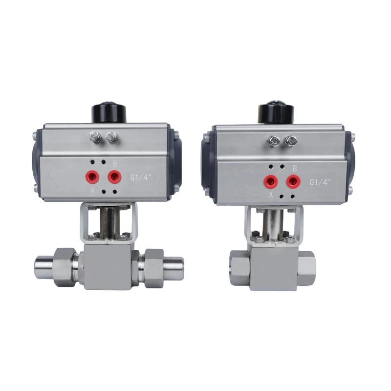 KHB-YJZQ Series 304 Pneumatic High-Pressure Nitrogen Ball Valve (Internal/External Thread)