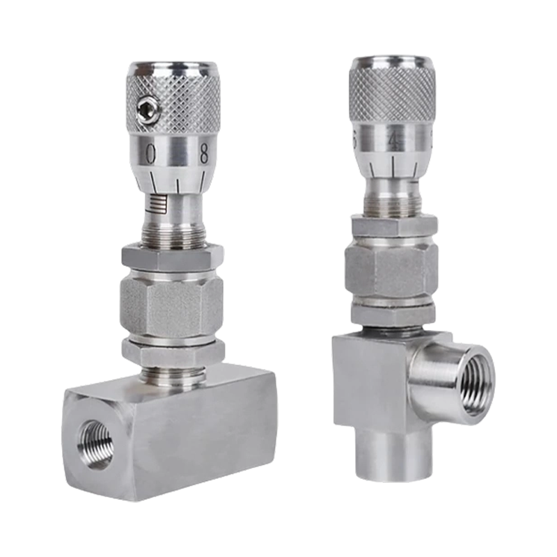 304 Stainless Steel High-Pressure Metering Stop Valve with Internal Thread & Ferrule Connection (Straight Through Type for Vacuum Applications)