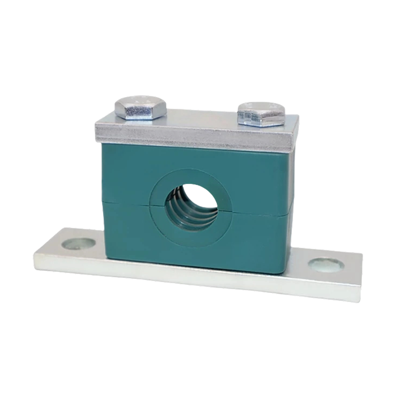 Heavy-Duty Plastic Pipe Clamp with Extended Mounting Base, THPG8 Series Pipe Clamp for Water/Oil Pipe Fixing Heavy-Duty Plastic Pipe Clamp with Extended Mounting Base, THPG8 Series Pipe Clamp for Water/Oil Pipe Fixing