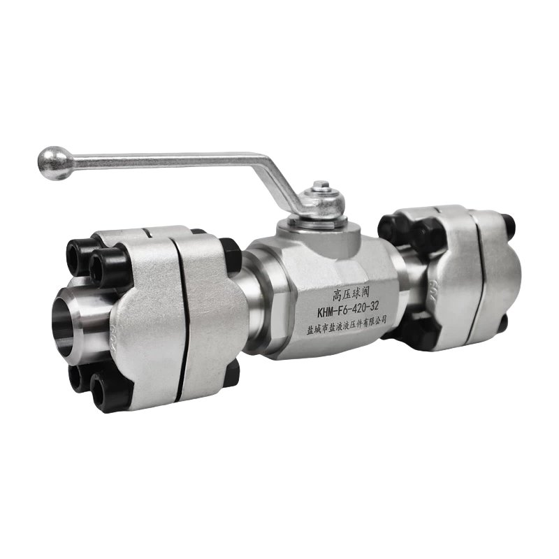 KHM Series High-Pressure Flange Ball Valve, Split Flange Type Ball Valve KHM-F3-F6 KHM Series High-Pressure Flange Ball Valve, Split Flange Type Ball Valve KHM-F3-F6