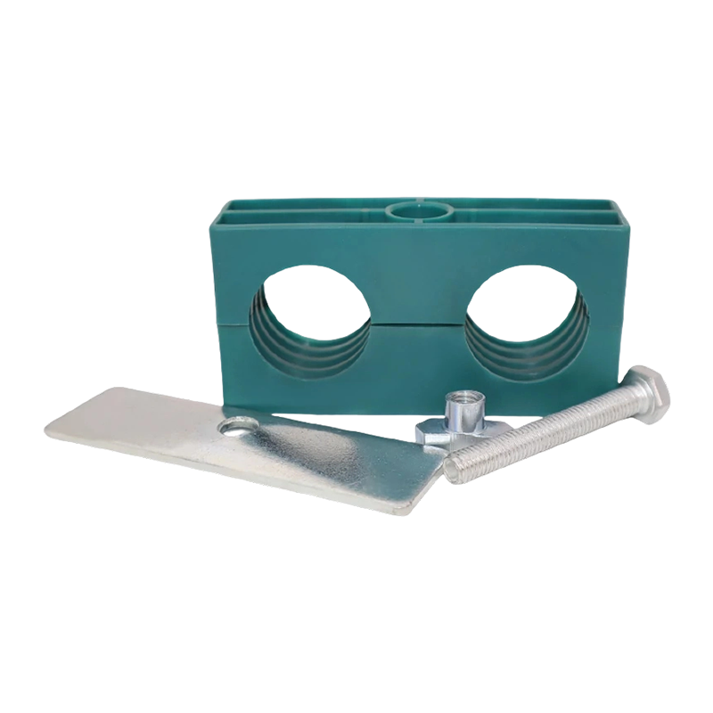 Light-Duty Double Hole Pipe Clamp, Dual Plastic Rail Pipe Clamp, TTPG4 Series Pipe Clamp for Oil/Water Pipe Fixing Light-Duty Double Hole Pipe Clamp, Dual Plastic Rail Pipe Clamp, TTPG4 Series Pipe Clamp for Oil/Water Pipe Fixing