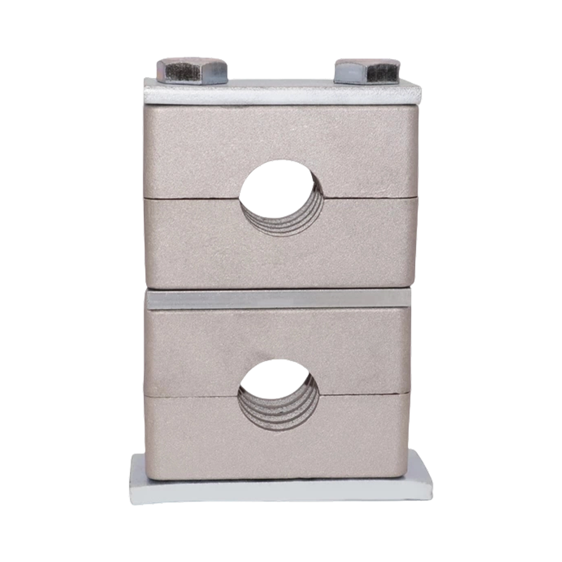 Heavy-Duty Aluminum Alloy Pipe Clamp, Upper/Lower Double Layer Pipe Fixing, THAG1 Series Pipe Clamp