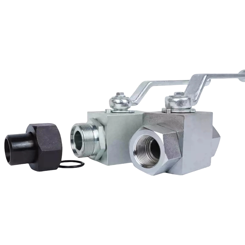 KHB Hydraulic High-Pressure Ball Valve YJZQ Internal/External Thread Welded Ball Valve, Stainless Steel Pneumatic Ball Valve On/Off