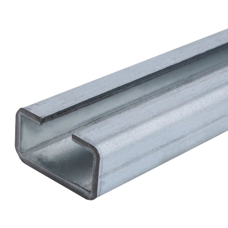 Pipe Clamp Mobile Rail Guide, C-Channel Mobile Sliding Channel, Carbon Steel/Stainless Steel Guide Rail with Holes