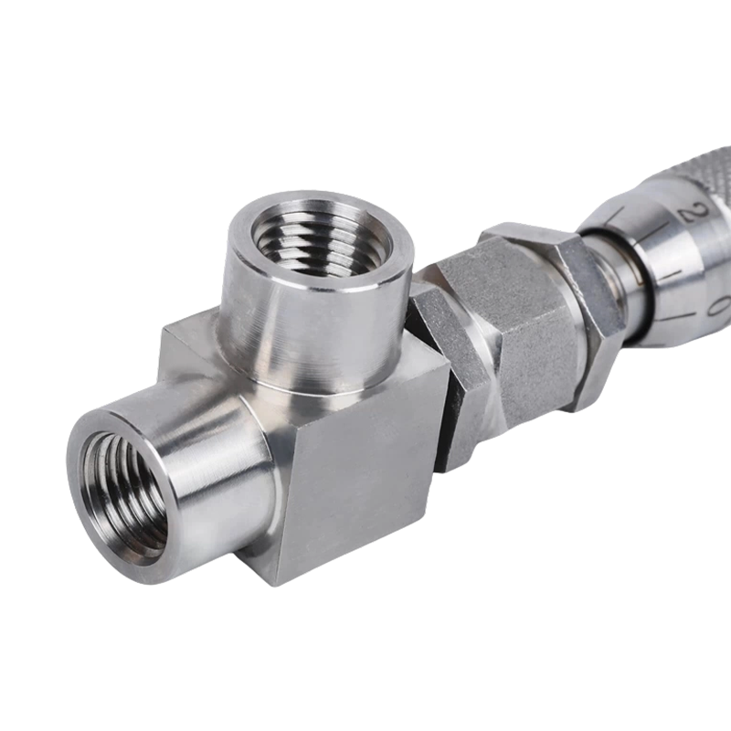 304 Stainless Steel High-Pressure Metering Stop Valve with Internal Thread & Ferrule Connection (Straight Through Type for Vacuum Applications) 304 Stainless Steel High-Pressure Metering Stop Valve with Internal Thread & Ferrule Connection (Straight Through Type for Vacuum Applications)