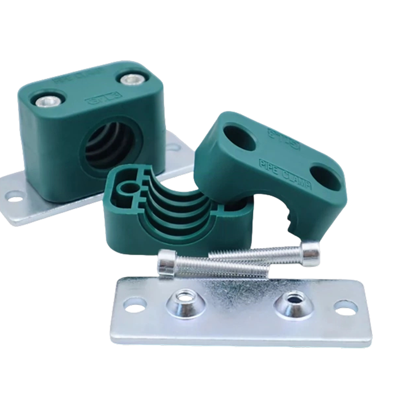 Light-Duty Plastic Pipe Clamp with Internal Hexagon Extended Mounting Base Plate, TLPG5 Series Pipe Clamp for Water Pipe Fixing Light-Duty Plastic Pipe Clamp with Internal Hexagon Extended Mounting Base Plate, TLPG5 Series Pipe Clamp for Water Pipe Fixing