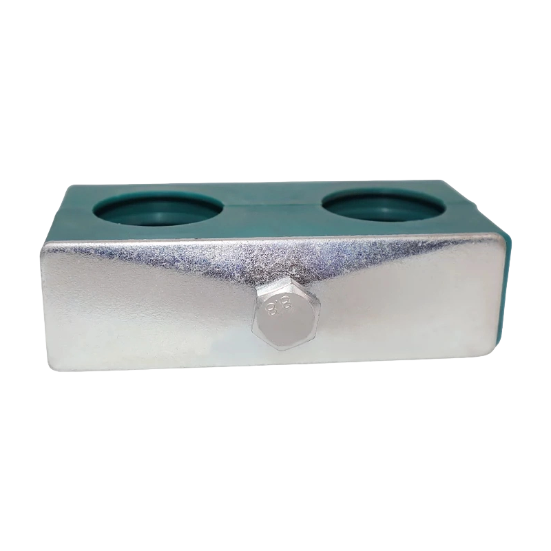 Light-Duty Double Hole Pipe Clamp, Dual Plastic Rail Pipe Clamp, TTPG4 Series Pipe Clamp for Oil/Water Pipe Fixing Light-Duty Double Hole Pipe Clamp, Dual Plastic Rail Pipe Clamp, TTPG4 Series Pipe Clamp for Oil/Water Pipe Fixing